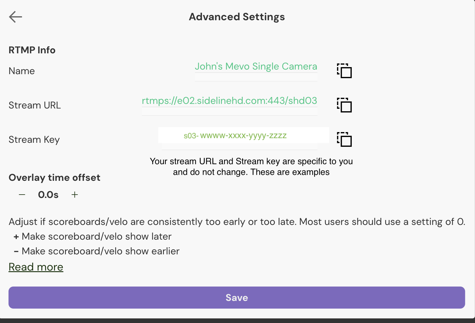 Streaming With An Unlisted Camera – sidelineHD